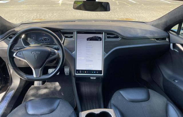 5YJSA1H16EFP58149 - 2014 TESLA MODEL S Կապույտ լուսանկար 9