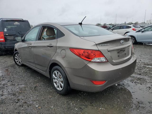 KMHCT4AE8EU656853 - 2014 HYUNDAI ACCENT GLS GOLD photo 2