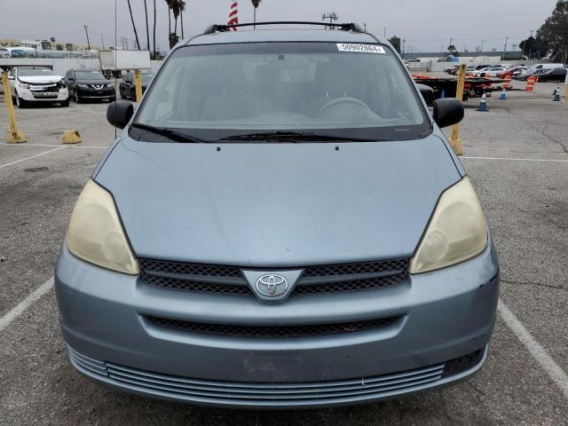 5TDZA23C65S261031 - 2005 TOYOTA SIENNA CE BLUE photo 5