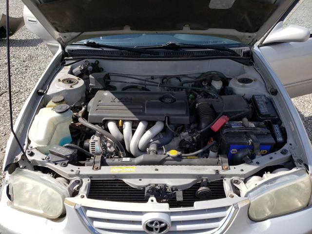 1NXBR12E11Z512644 - 2001 TOYOTA COROLLA CE SILVER photo 11