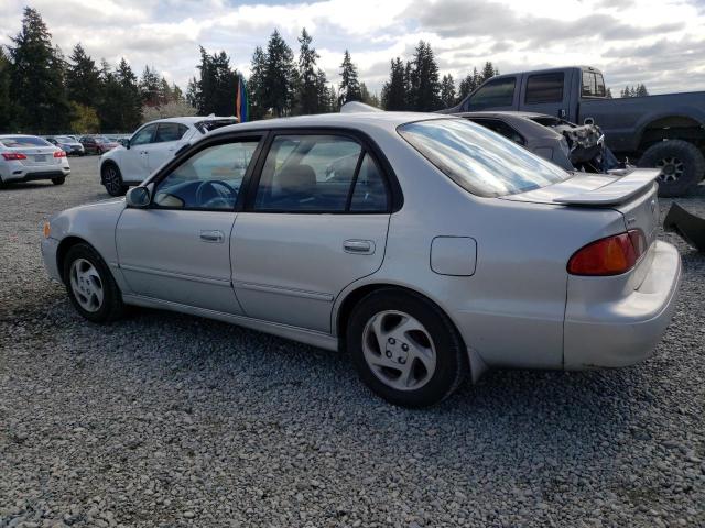 1NXBR12E11Z512644 - 2001 TOYOTA COROLLA CE SILVER photo 2