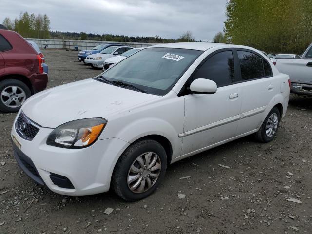 KNADH4A34A6643585 - 2010 KIA RIO LX WHITE photo 1