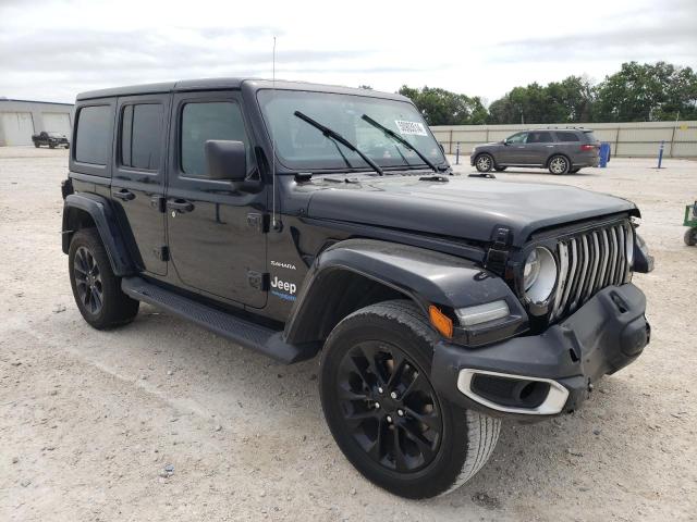 1C4JJXP68MW848036 - 2021 JEEP WRANGLER U SAHARA 4XE BLACK photo 4