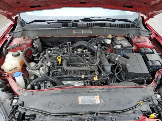 3FA6P0HD6LR145423 - 2020 FORD FUSION SE RED photo 11