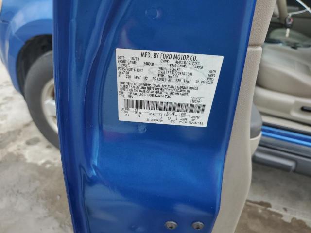 1FMCU9DG8BKA54730 - 2011 FORD ESCAPE XLT BLUE photo 12