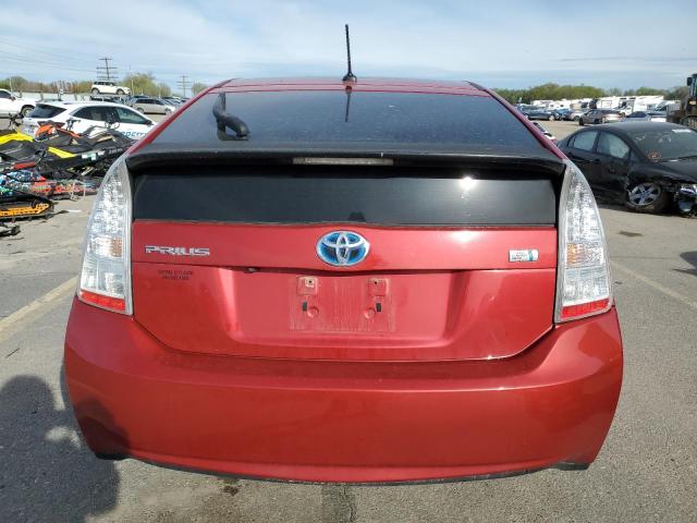 JTDKN3DU7A0091651 - 2010 TOYOTA PRIUS RED photo 6