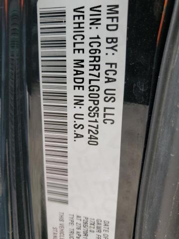 1C6RR7LG0PS517240 - 2023 RAM 1500 CLASS SLT შავი ფოტო 13