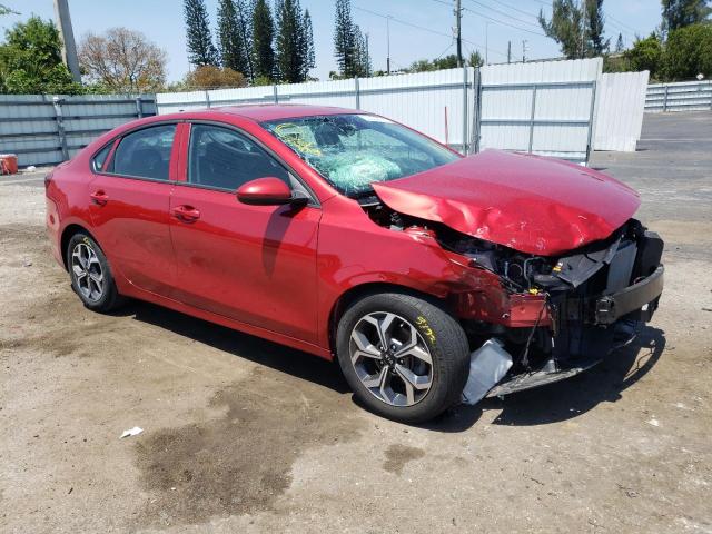 3KPF24AD6KE060341 - 2019 KIA FORTE FE RED photo 4