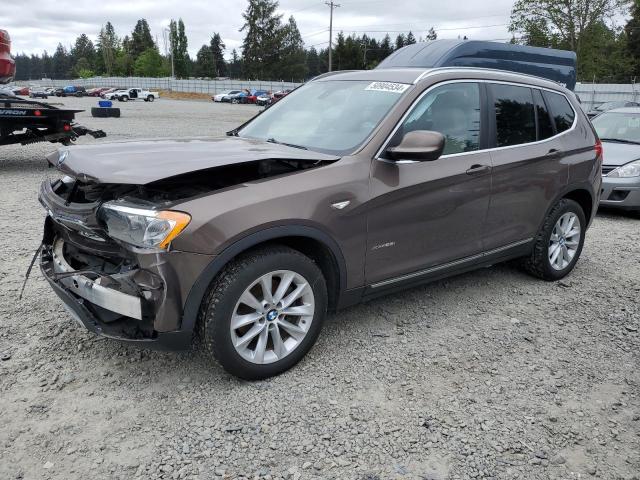 5UXWX5C5XCL727657 - 2012 BMW X3 XDRIVE28I BROWN photo 1