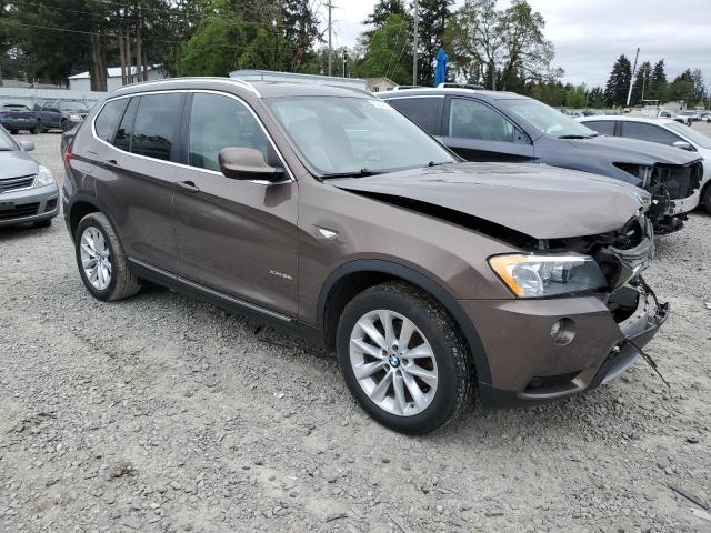 5UXWX5C5XCL727657 - 2012 BMW X3 XDRIVE28I BROWN photo 4