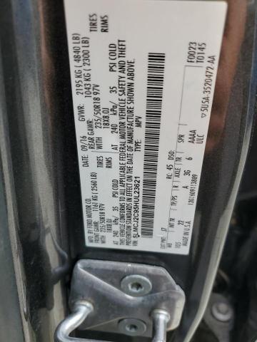 5LMCJ2C95HUL23621 - 2017 LINCOLN MKC SELECT Մոխրագույն լուսանկար 12