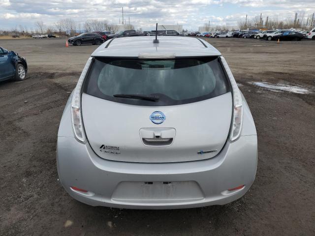 1N4AZ0CPXGC303689 - 2016 NISSAN LEAF S SILVER photo 6