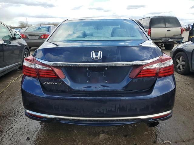 1HGCR2F36GA190621 - 2016 HONDA ACCORD LX BLUE photo 6