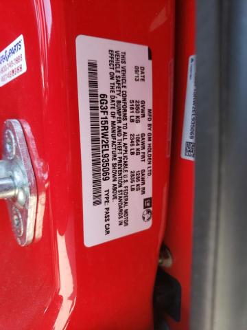 6G3F15RW2EL935069 - 2014 CHEVROLET SS RED photo 13