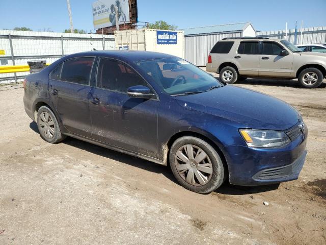 3VWD17AJ8EM406642 - 2014 VOLKSWAGEN JETTA SE BLUE photo 4