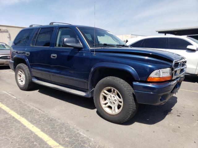 1D4HS48N53F549167 - 2003 DODGE DURANGO SLT BLUE photo 4