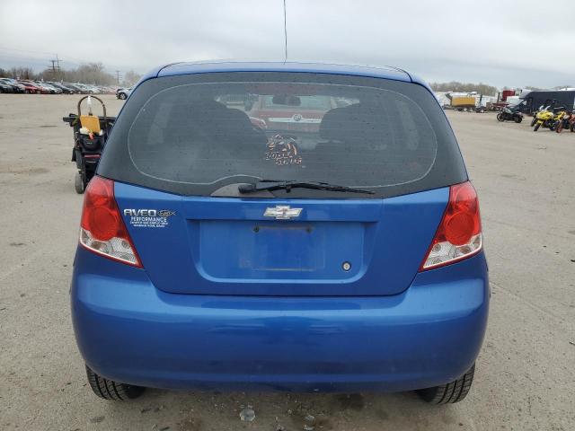 KL1TD66646B586609 - 2006 CHEVROLET AVEO BASE Mavi foto 6