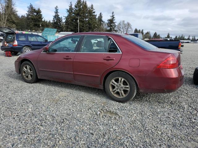 1HGCM568X6A064983 - 2006 HONDA ACCORD EX BURGUNDY photo 2