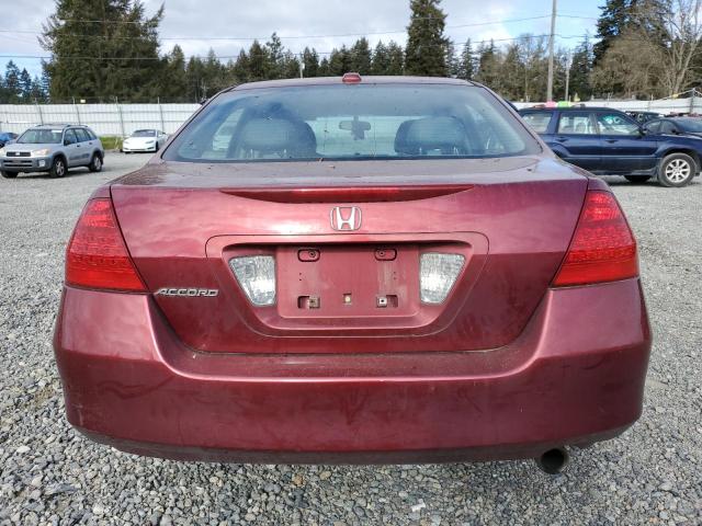 1HGCM568X6A064983 - 2006 HONDA ACCORD EX BURGUNDY photo 6