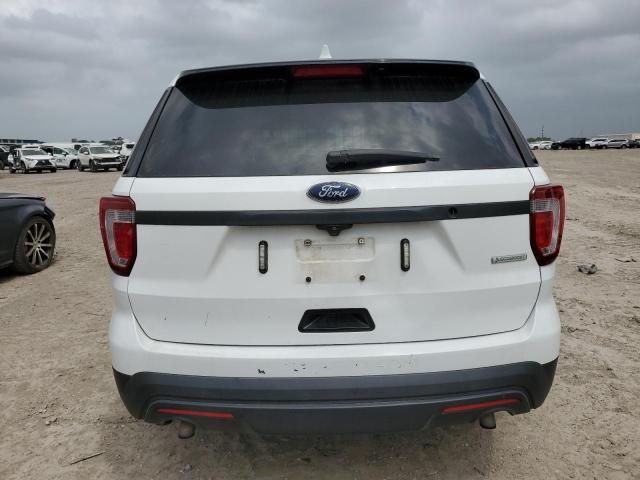 1FM5K8AT8HGA63739 - 2017 FORD EXPLORER POLICE INTERCEPTOR თეთრი ფოტო 6