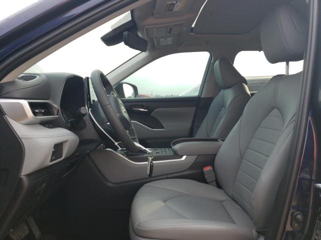 5TDGZRBH3NS585835 - 2022 TOYOTA HIGHLANDER XLE BLUE photo 7