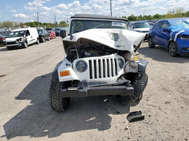 1J4FA49S62P762174 - 2002 JEEP WRANGLER / SPORT WHITE photo 5