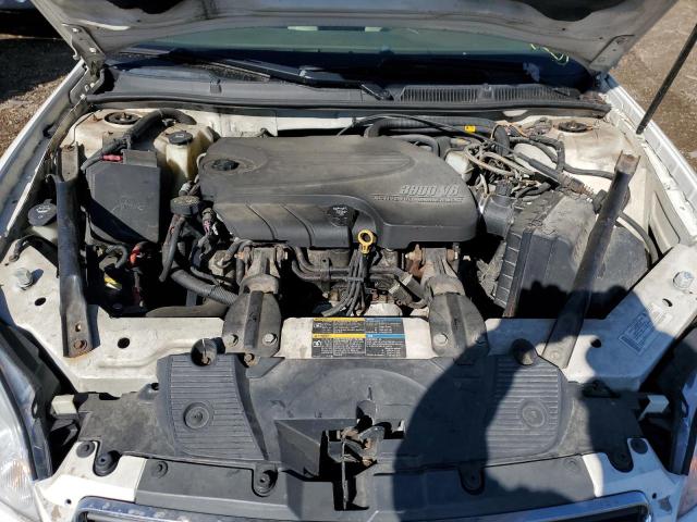 2G1WC58R779262995 - 2007 CHEVROLET IMPALA LT WHITE photo 11