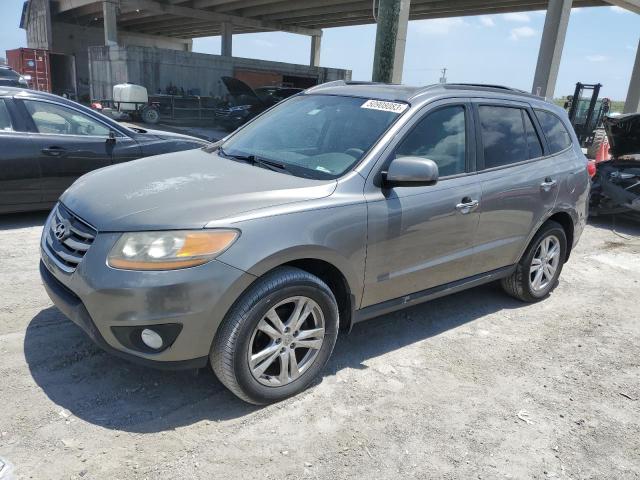 5XYZK4AG7BG060648 - 2011 HYUNDAI SANTA FE LIMITED GRAY photo 1