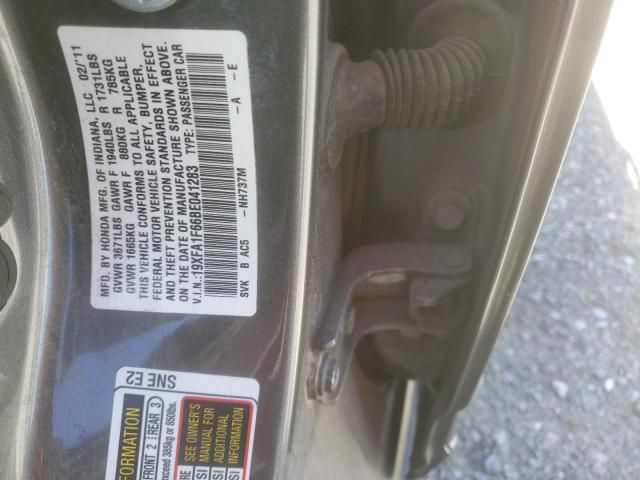 19XFA1F66BE041283 - 2011 HONDA CIVIC LX-S ნაცრისფერი ფოტო 13