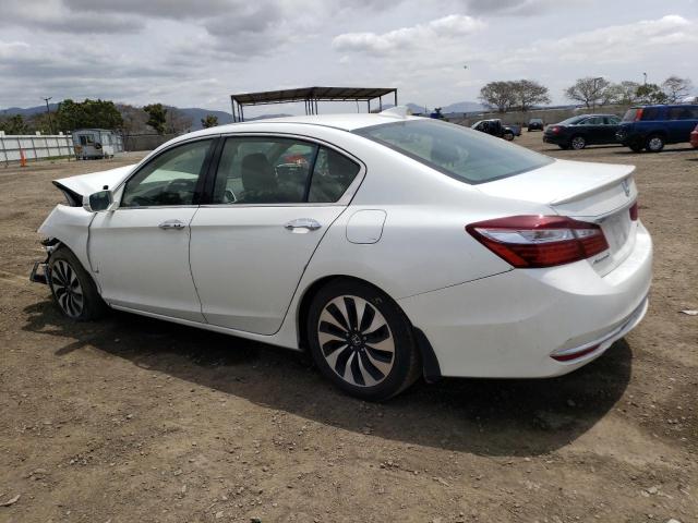 JHMCR6F52HC031283 - 2017 HONDA ACCORD HYBRID EXL WHITE photo 2