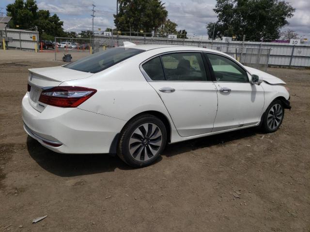 JHMCR6F52HC031283 - 2017 HONDA ACCORD HYBRID EXL WHITE photo 3