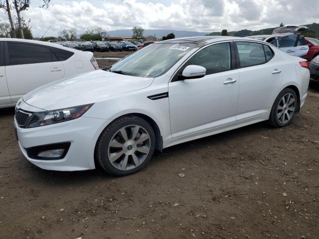 5XXGR4A64CG076614 - 2012 KIA OPTIMA SX WHITE photo 1