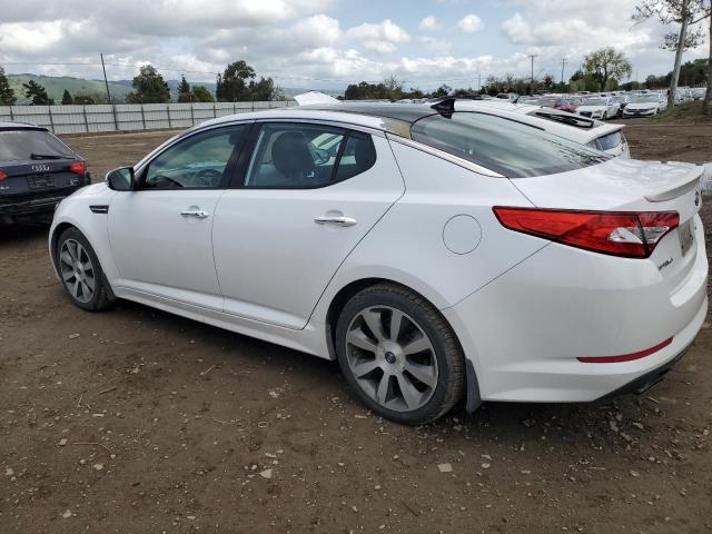 5XXGR4A64CG076614 - 2012 KIA OPTIMA SX WHITE photo 2