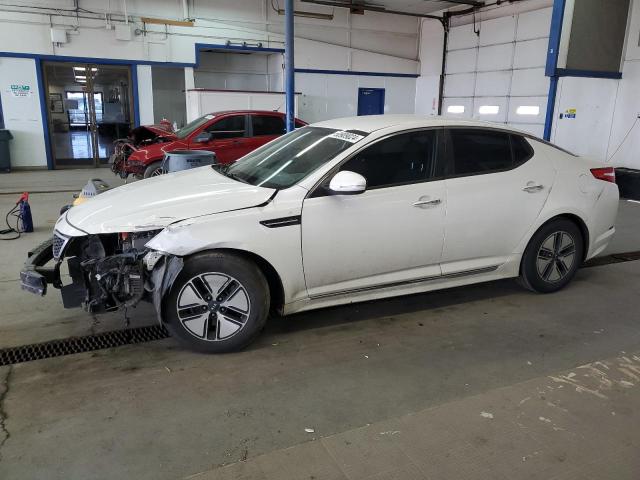 KNAGM4ADXC5013418 - 2012 KIA OPTIMA HYBRID WHITE photo 1