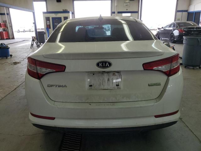 KNAGM4ADXC5013418 - 2012 KIA OPTIMA HYBRID WHITE photo 6