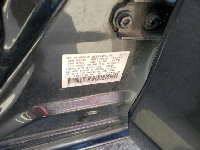 19UDE2F75GA014890 - 2016 ACURA ILX PREMIUM TECH ნაცრისფერი ფოტო 12