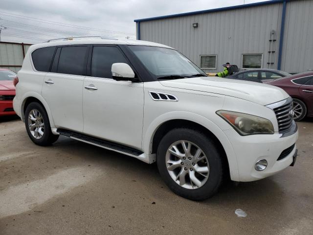 JN8AZ2NE9B9006196 - 2011 INFINITI QX56 WHITE photo 4