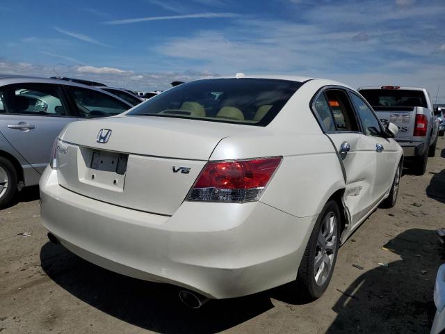 1HGCP3F87AA013218 - 2010 HONDA ACCORD EXL WHITE photo 3