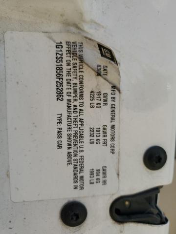 1G1ZS51856F252862 - 2006 CHEVROLET MALIBU 4D LS WHITE photo 12