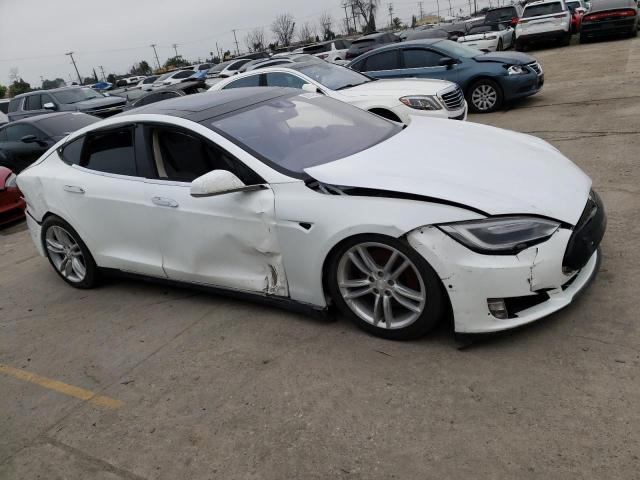 5YJSA1E24FF105205 - 2015 TESLA MODEL S WHITE photo 4