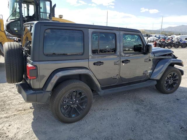 1C4JJXP63PW536551 - 2023 JEEP WRANGLER SAHARA 4XE GRAY photo 3