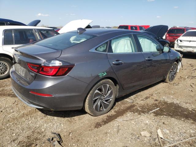 19XZE4F96KE025436 - 2019 HONDA INSIGHT TOURING GRAY photo 3