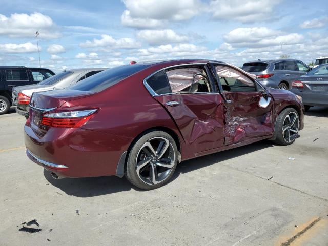 1HGCR3F84HA005923 - 2017 HONDA ACCORD EXL BURGUNDY photo 3