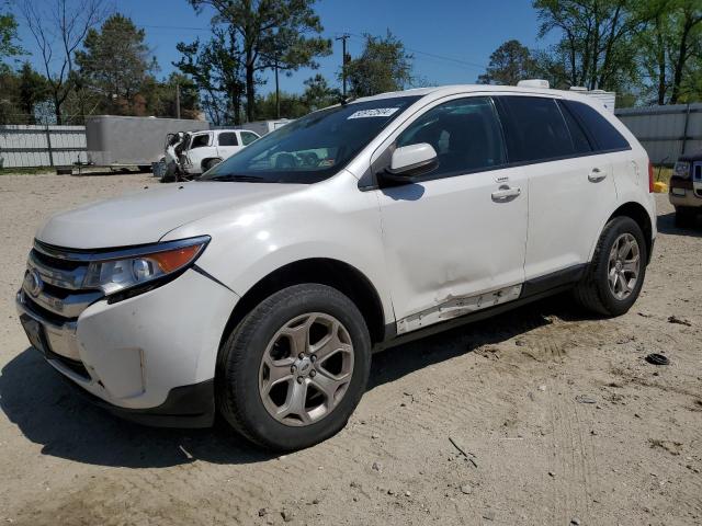 2FMDK4JC2EBA98008 - 2014 FORD EDGE SEL WHITE photo 1