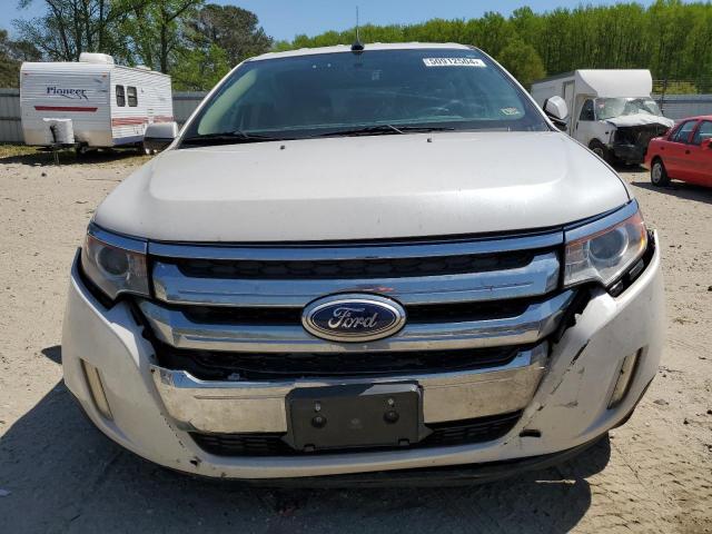 2FMDK4JC2EBA98008 - 2014 FORD EDGE SEL WHITE photo 5