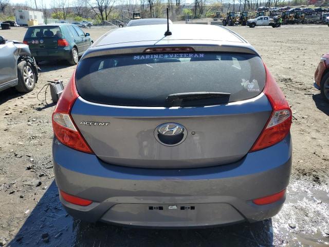 KMHCT5AE1GU262295 - 2016 HYUNDAI ACCENT SE GRAY photo 6