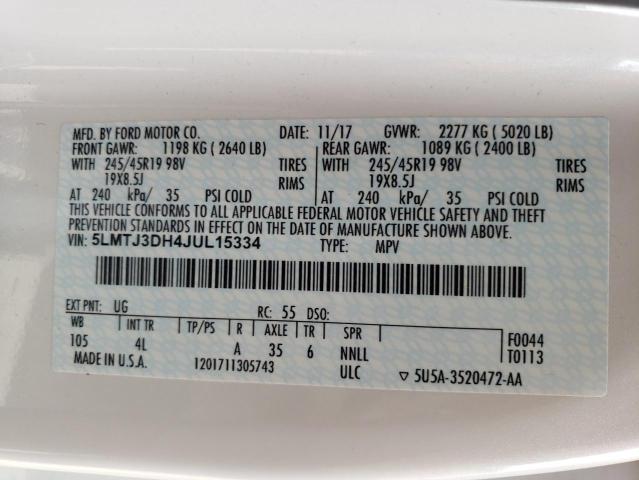 5LMTJ3DH4JUL15334 - 2018 LINCOLN MKC RESERVE Ağ foto 13