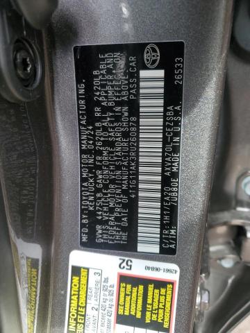 4T1G11AK3RU260878 - 2024 TOYOTA CAMRY SE NIGHT SHADE GRAY photo 12