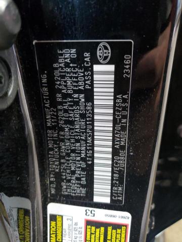 4T1G11AK5PU113586 - 2023 TOYOTA CAMRY SE NIGHT SHADE BLACK photo 13