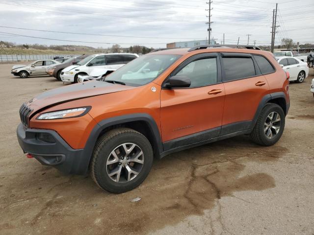1C4PJMBS2GW132928 - 2016 JEEP CHEROKEE TRAILHAWK ORANGE photo 1